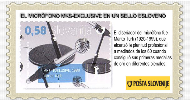 EL MICRÓFONO MKS-EXCLUSIVE EN UN SELLO ESLOVENO